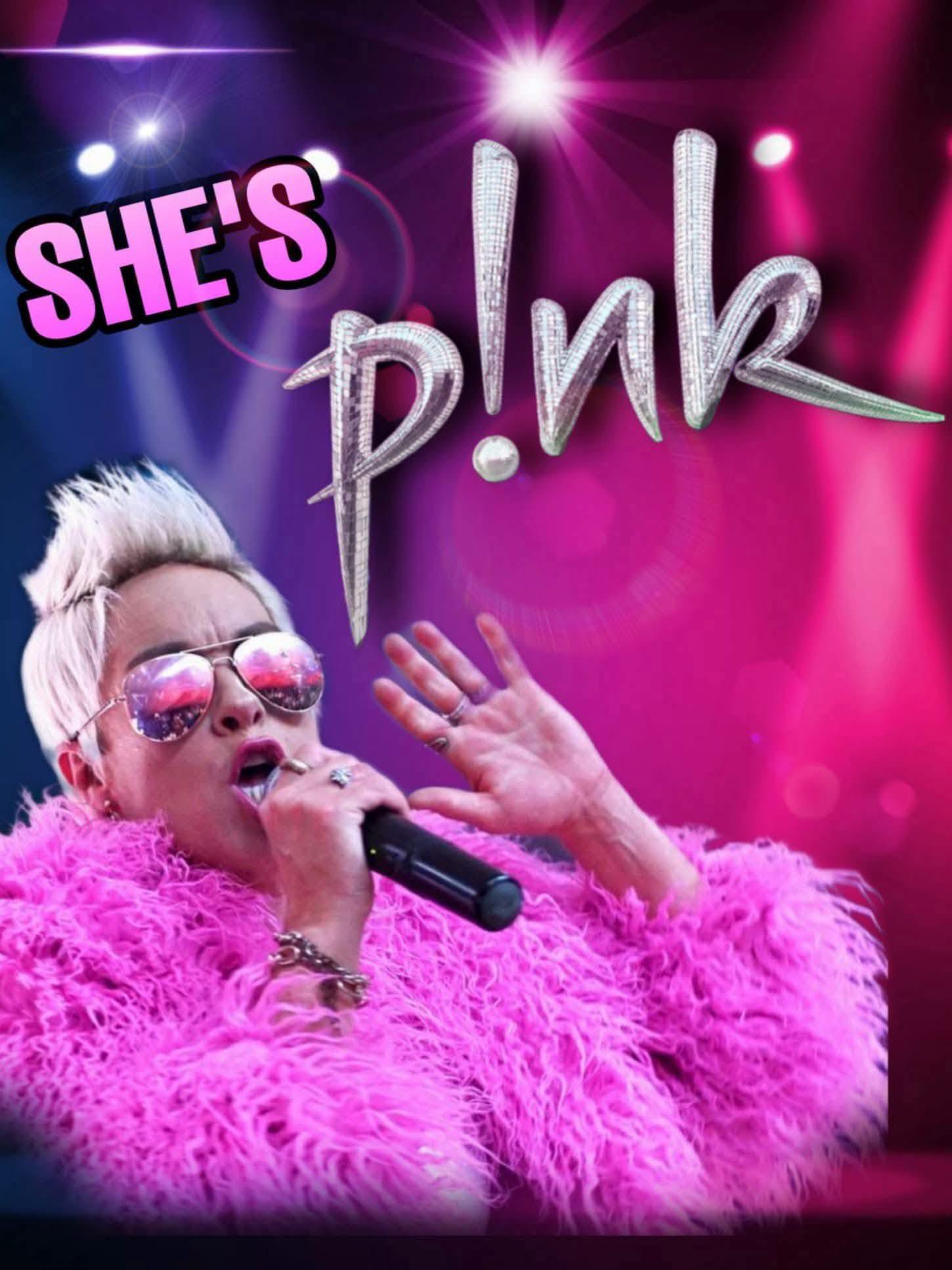 Pink Tribute Act performing in Benidorm