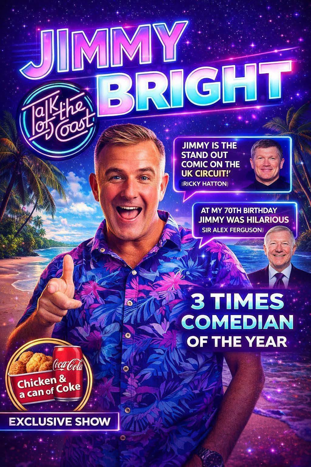 Jimmy Bright performing in Benidorm