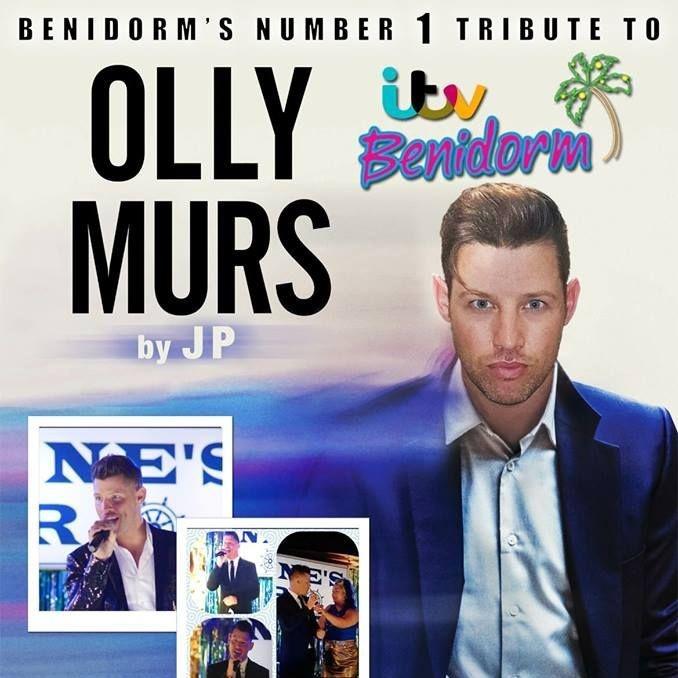 Olly Murs Tribute Act performing in Benidorm