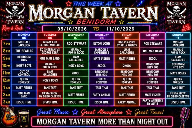 R&R Classics Tribute at Morgan Tavern — Benidorm event poster
