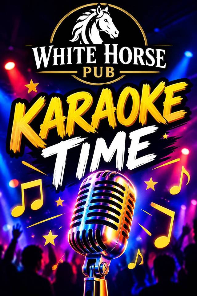 Karaoke at The White Horse — Benidorm event poster