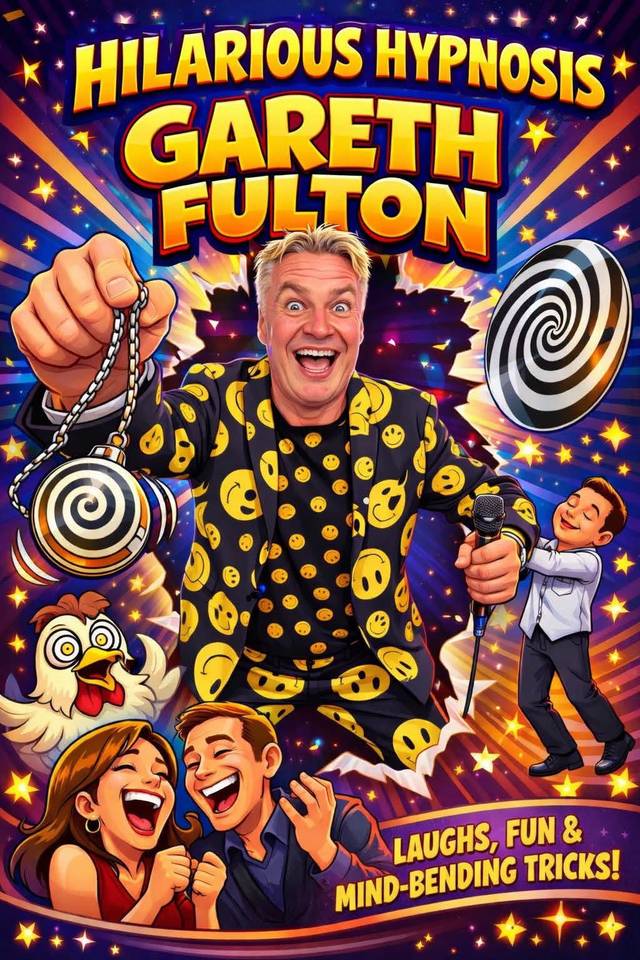 Gareth Fulton Comedy Hypnotist at The Palladium — Benidorm event poster