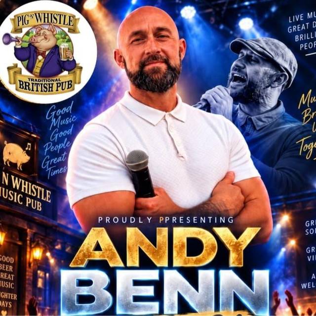 Andy Ben Andy Ben at Pig and Whistle — Benidorm event poster