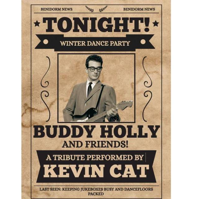 Buddy Holly Tribute at The Explorers Club — Benidorm event poster