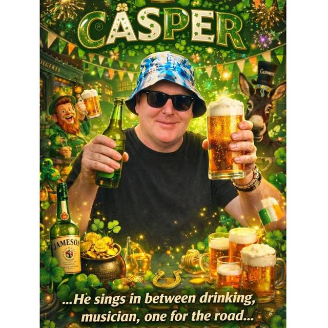 Casper at Shamrock Bar — Benidorm event poster
