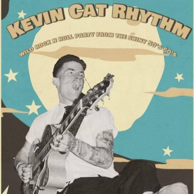 Kevin Cat Rhythm at Rock And Roll House — Benidorm event poster